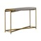 Armen Living Dua Gray Concrete Console Table with Antique Brass LCDUCNCC - alternate 1